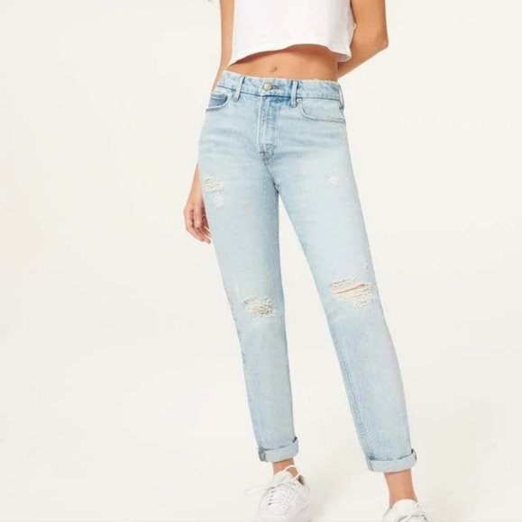 GOOD AMERICAN The Weekender Good Girlfriend High Rise Jean In Light Blue… - Picture 11 of 11